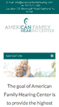 Mobile Screenshot of americanfamilyhearing.com