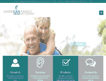 Tablet Screenshot of americanfamilyhearing.com